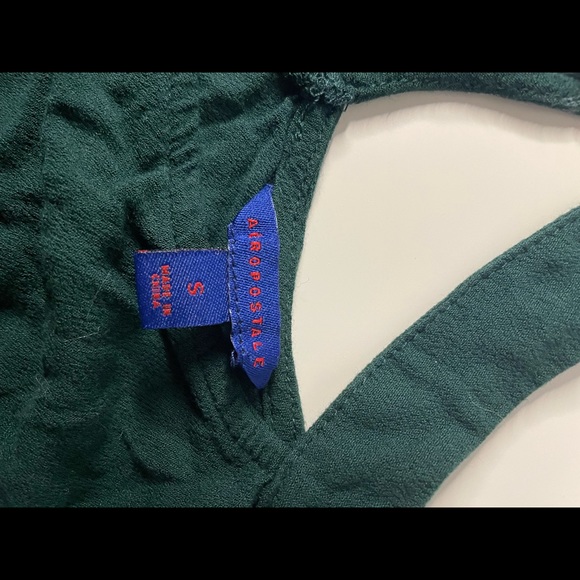 Aéropostale Halter Tank Top: Blue Green - Picture 3 of 3